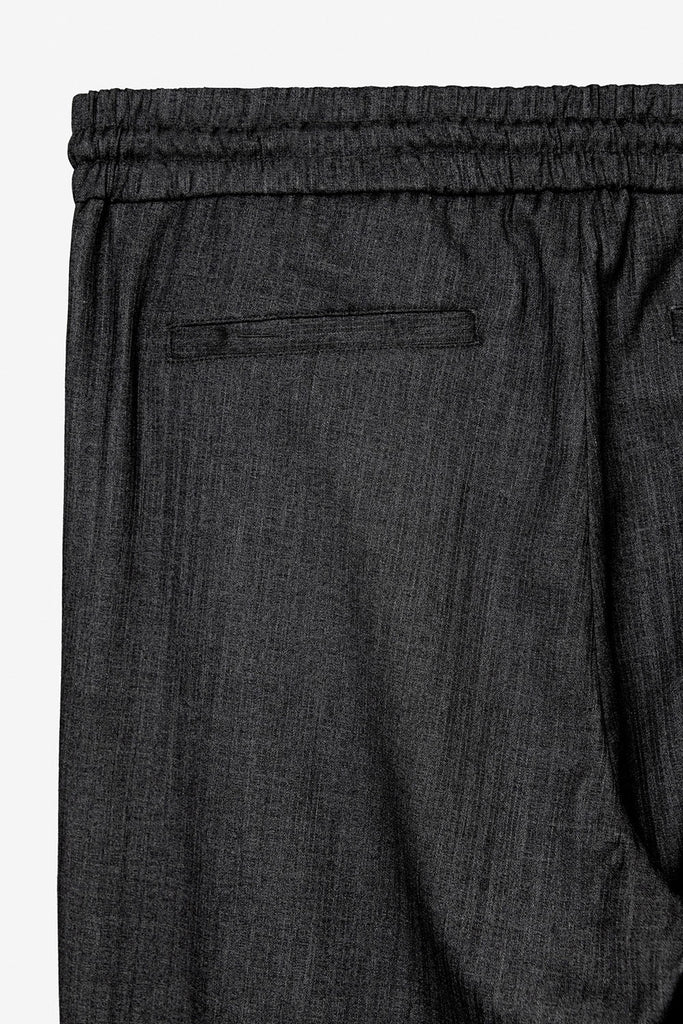 SEANNUNG - MEN - Tailored Trousers with Elastic Waist  直條鬆緊西裝窄褲