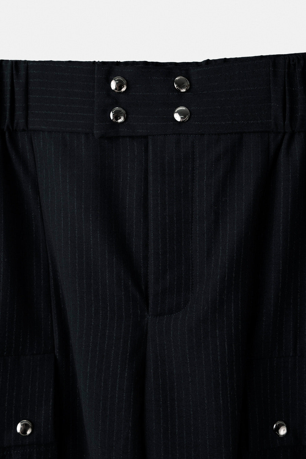 Striped Pattern Cargo Trousers