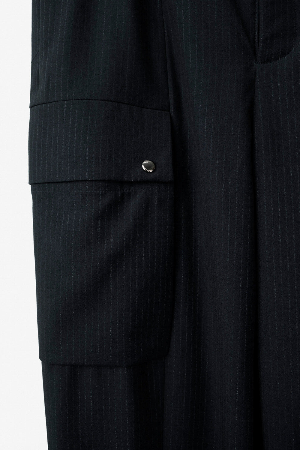 Striped Pattern Cargo Trousers