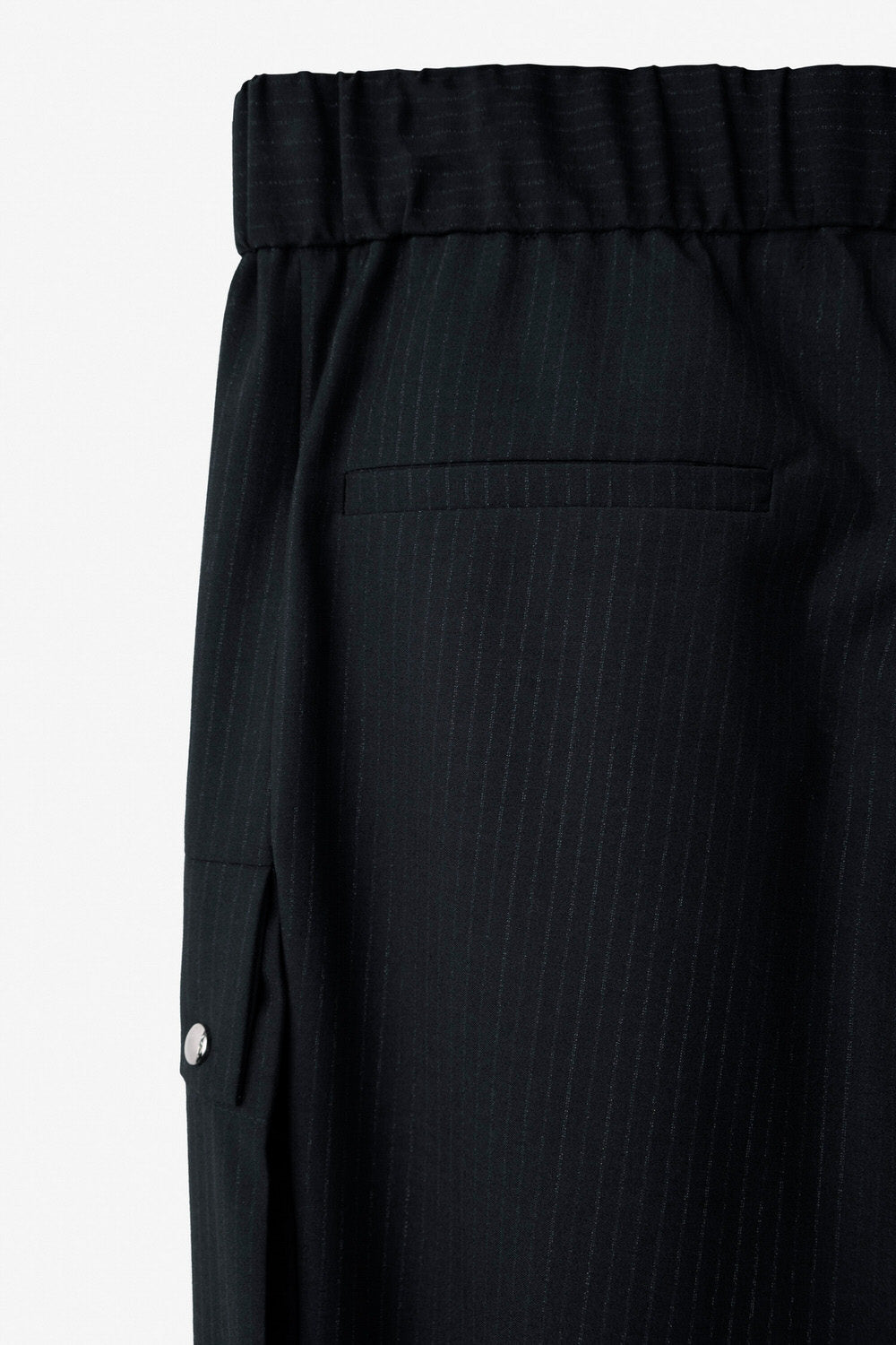 Striped Pattern Cargo Trousers