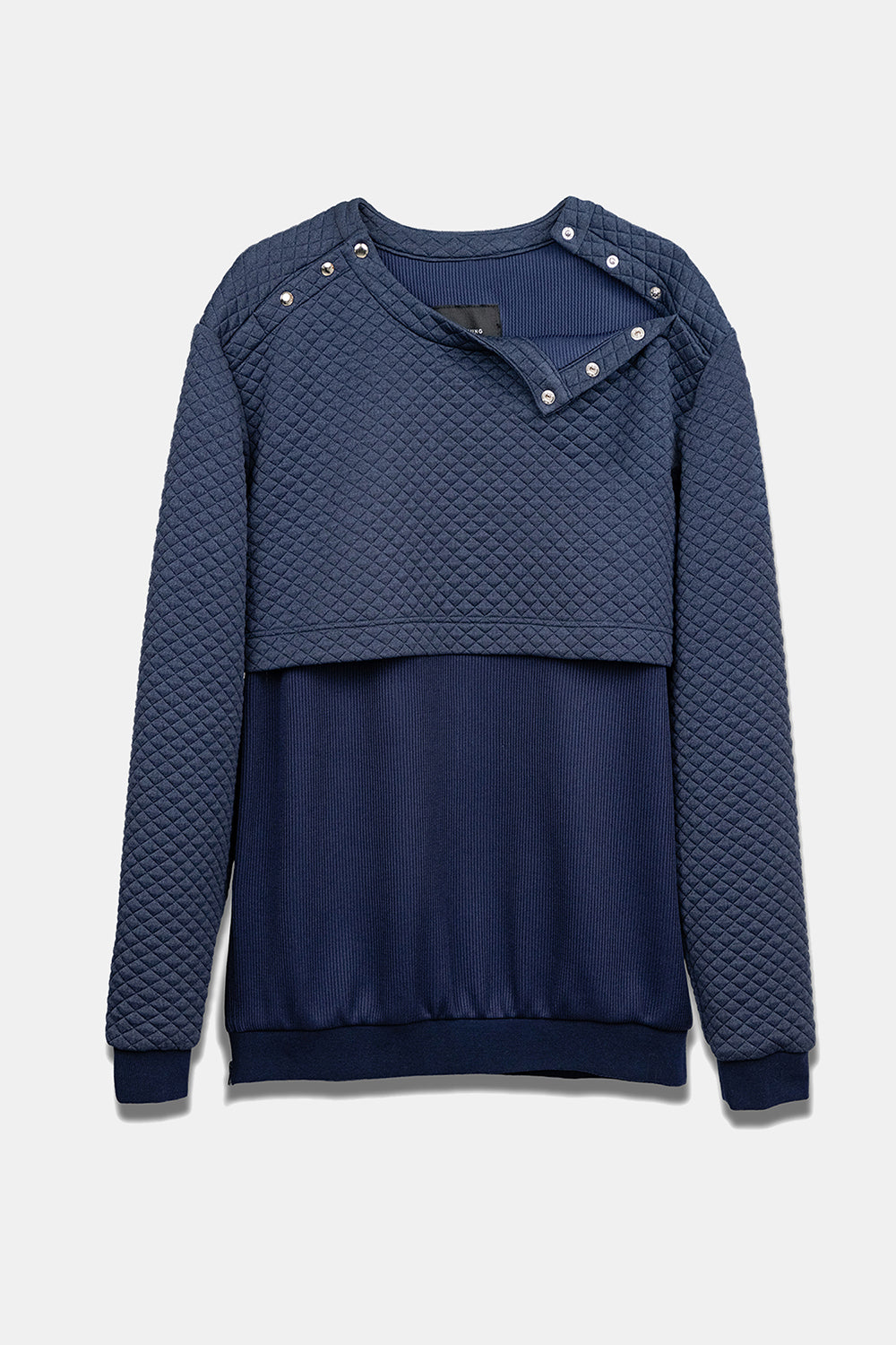 SEANNUNG - MEN - Double-Layer Cutting Top 雙層剪裁大學T