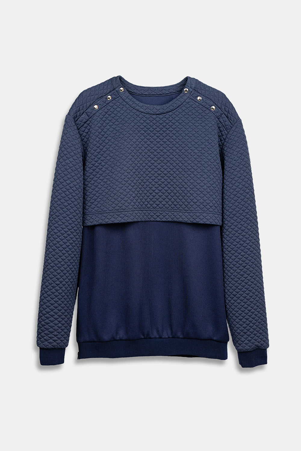 SEANNUNG - MEN - Double-Layer Cutting Top 雙層剪裁大學T
