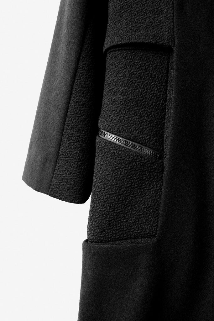 SEANNUNG - WOMEN - Mixed Material Wool Dress 毛料拼接佯裝