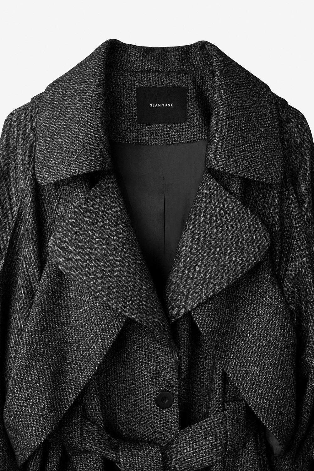 Double-Layered Shoulder-off Coat