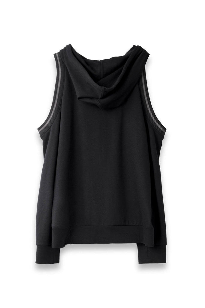 SEANNUNG - WOMEN - Off Shoulder Hoodie 露肩羅紋帽T