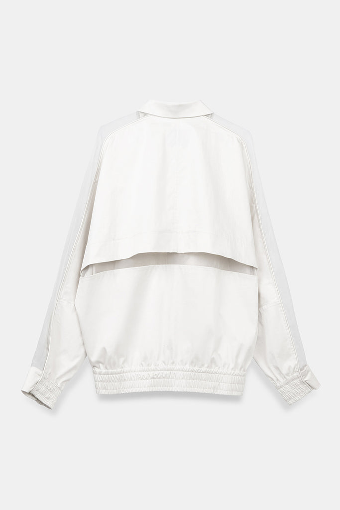 SEANNUNG - MEN - Batwing Sleeve Splice Jacket 奶油色剪接披風連袖外套