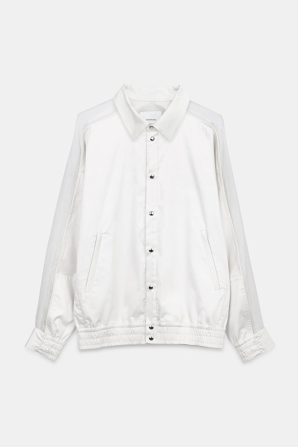 SEANNUNG - MEN - Batwing Sleeve Splice Jacket 奶油色剪接披風連袖外套