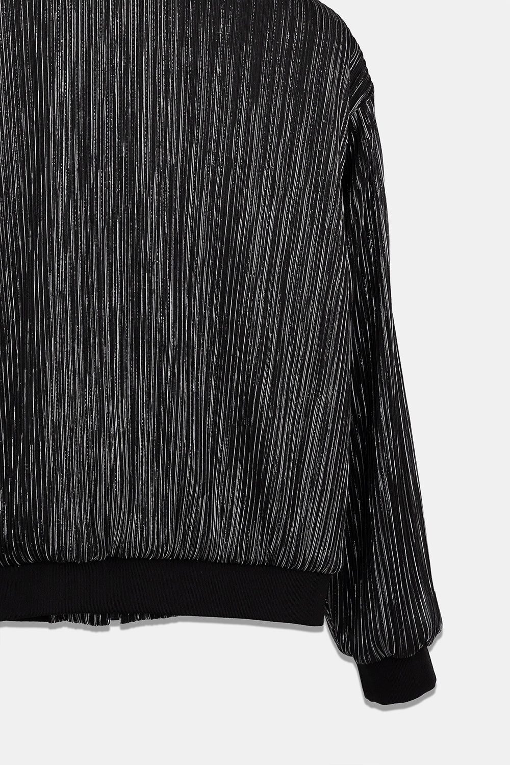 Shirring Mesh With Silver yarn Jacket