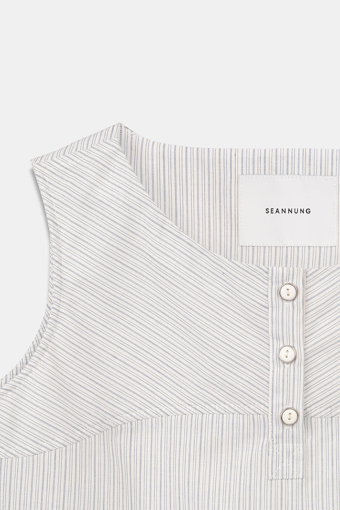 SEANNUNG - WOMEN - Striped Pattern Sleeve-Less Top 條紋無袖上衣