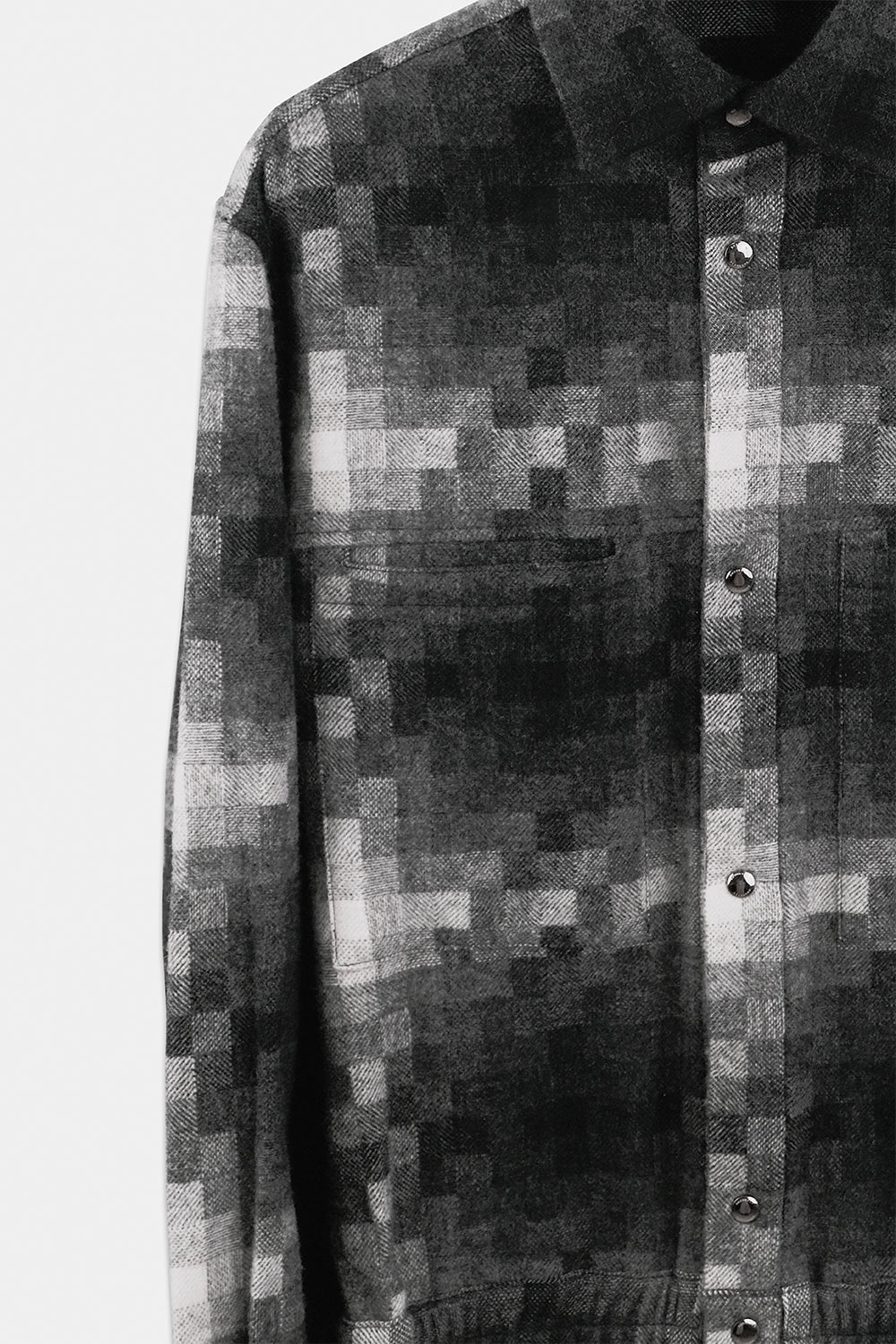 SEANNUNG - MEN - Plaid Pattern Wool Jacket Look Shirt 格紋毛料外套式襯衫