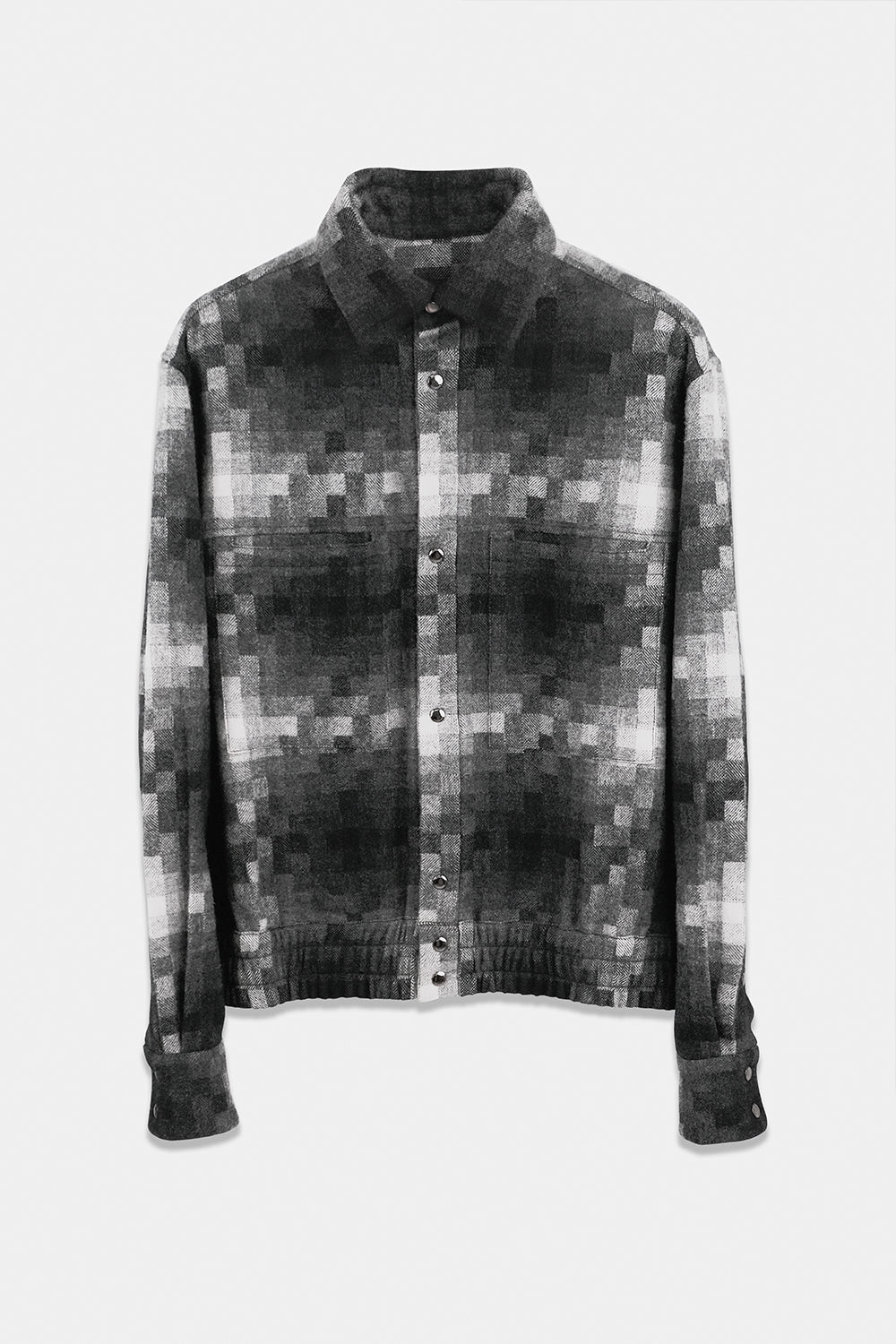 SEANNUNG - MEN - Plaid Pattern Wool Jacket Look Shirt 格紋毛料外套式襯衫