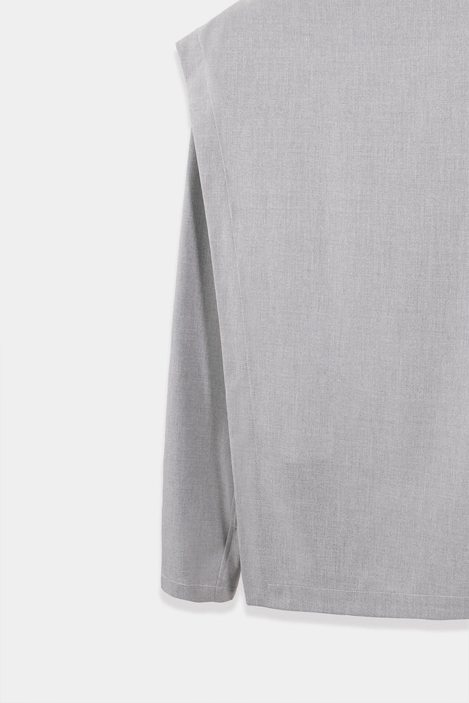 SEANNUNG - MEN - Double layers Boat Collar Top 平領斜開衩上衣