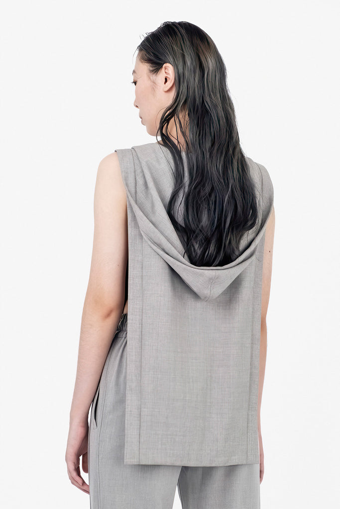 SEANNUNG - 連帽正裝披肩 Reconstructed Hoodie Suit - Woman
