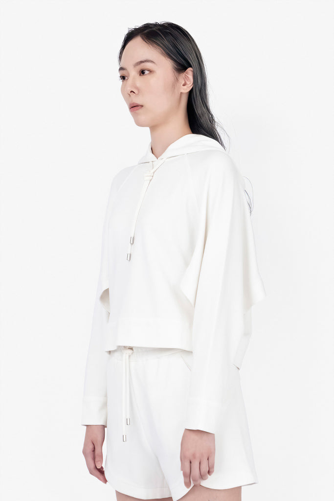 SEANNUNG - WOMEN - Long Sleeve Split Hoodie in 長袖開衩帽T 