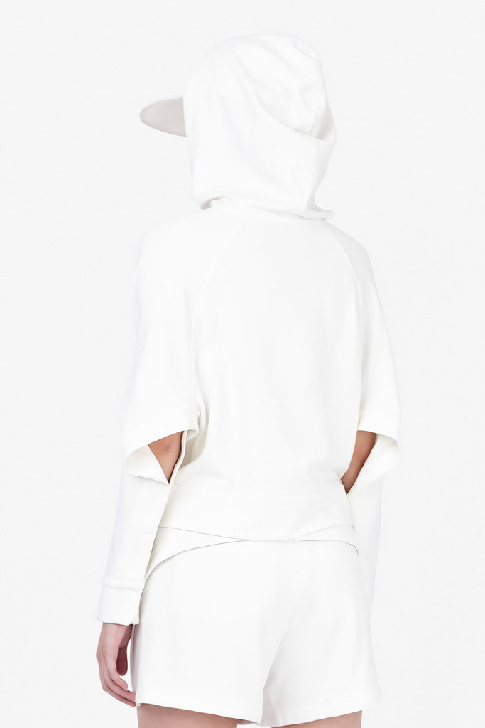 SEANNUNG - WOMEN - Long Sleeve Split Hoodie in 長袖開衩帽T 