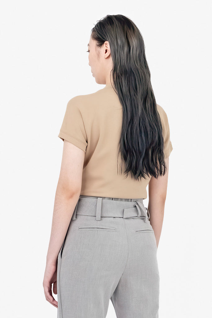 SEANNUNG - WOMEN - Double Layered Shoulder Detail Shirt  層次披肩T恤